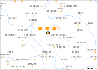 map of Anxiaohaizi
