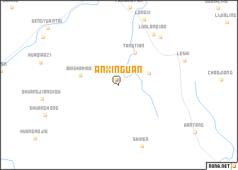 map of Anxinguan