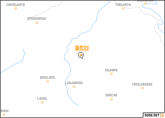 map of Anxi