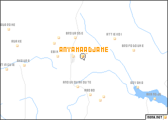 map of Anyama Adjamé