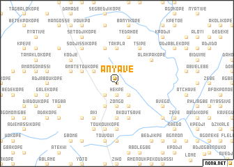 map of Anyavé