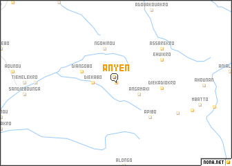 map of Anyen
