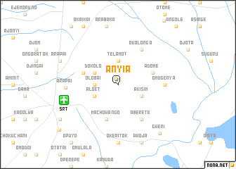 map of Anyia