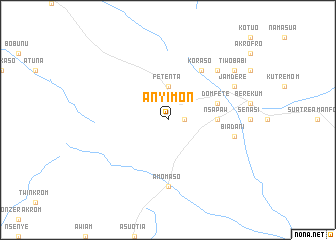 map of Anyimon