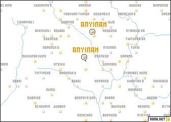 map of Anyinam