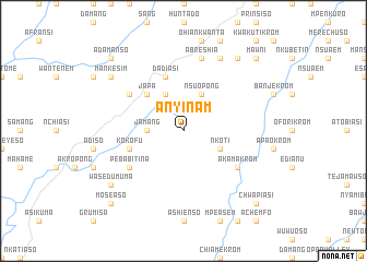 map of Anyinam