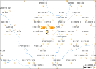 map of Anyinam