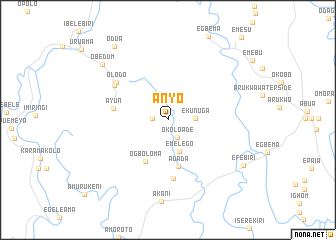 map of Anyo