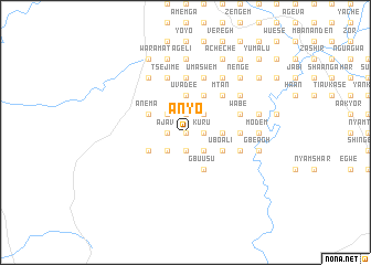 map of Anyo