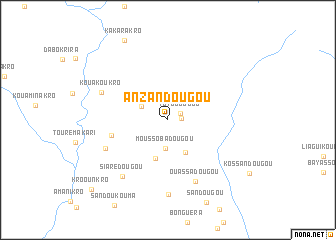 map of Anzandougou