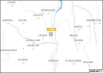map of Anzá
