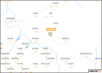 map of Anza