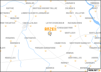 map of Anzex