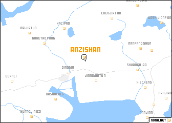 map of Anzishan