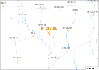 map of Anziying