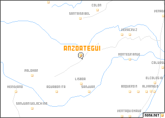map of Anzoátegui