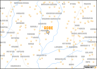 map of Aobé