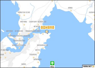 map of Aohama