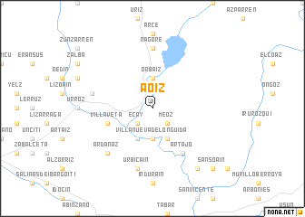 map of Aoiz