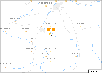 map of Aoki