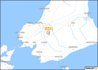map of Aoki