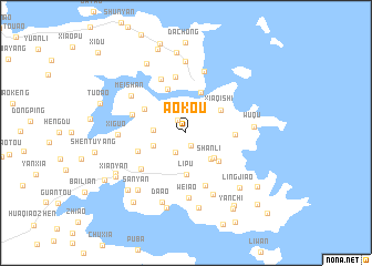 map of Aokou