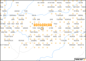 map of Aondoakaa