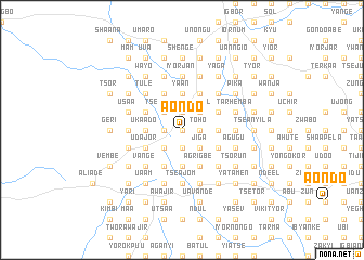 map of Aondo