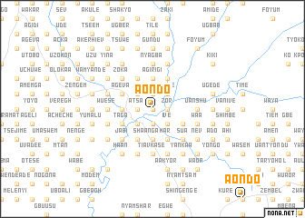 map of Aondo