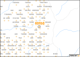 map of Aondo