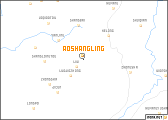 map of Aoshangling