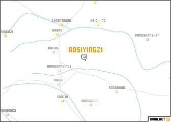 map of Aosiyingzi