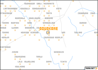 map of Aouakamé