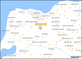 map of Aouama