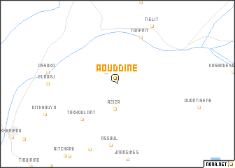 map of Aouddine