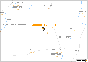map of Aouinet Abbou
