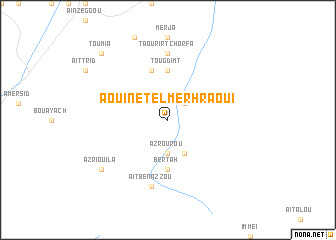 map of Aouinet el Merhraoui