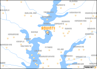 map of Aouinti