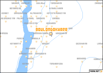 map of Aoulondo Kwara