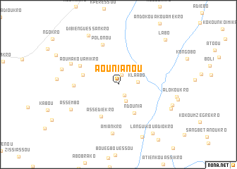 map of Aounianou