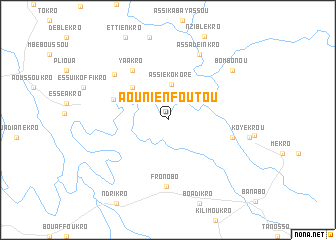 map of Aounienfoutou