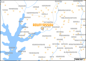 map of Aounyassou