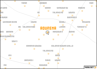 map of Aourèma