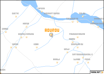 map of Aourou
