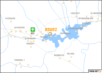 map of Aourz