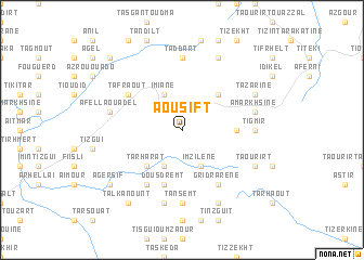 map of Aousift