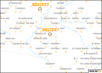 map of Aouzert