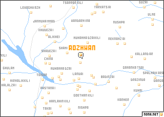map of Aozhwān