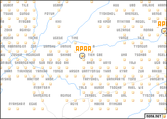 map of Apaa