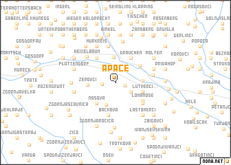 map of Apače